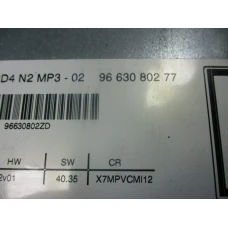 RADIO Citroën C5 2008 III TOURER 2.0 HDI 16V 9663080277
