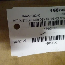 INJEKTOR Citroën DS3 2012 1.6HDI 0445110340