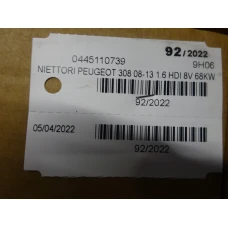 INJEKTOR Peugeot 308 2011 1.6HDI 0445110739