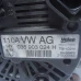 ALTERNATOR Volkswagen Golf 2012 VI. 1.4 TSI 036903024h